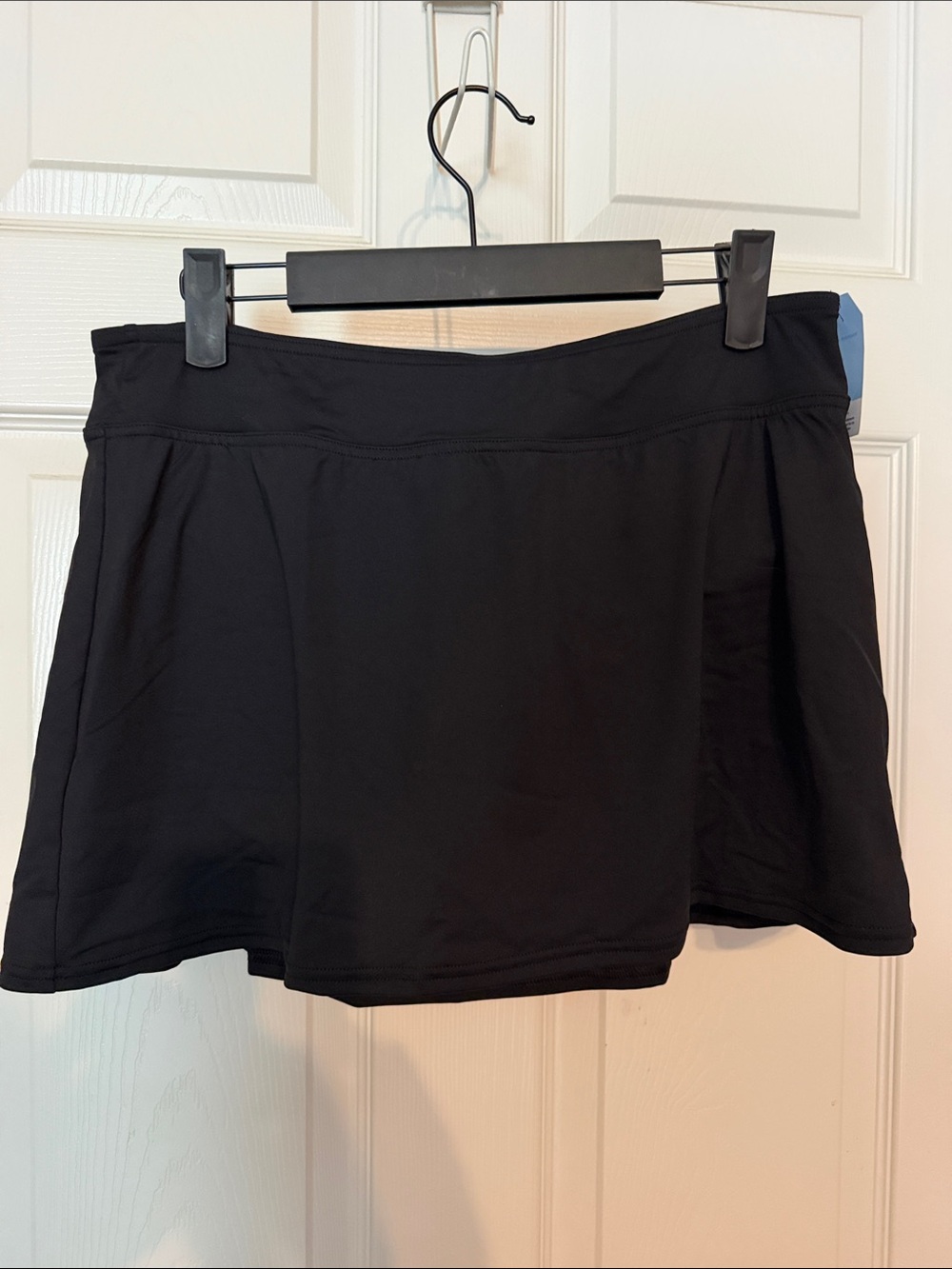 Lands' End Swim Skort Black Size 10 NWT